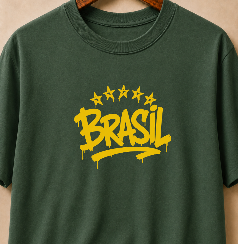 Camiseta - Brasil grafite