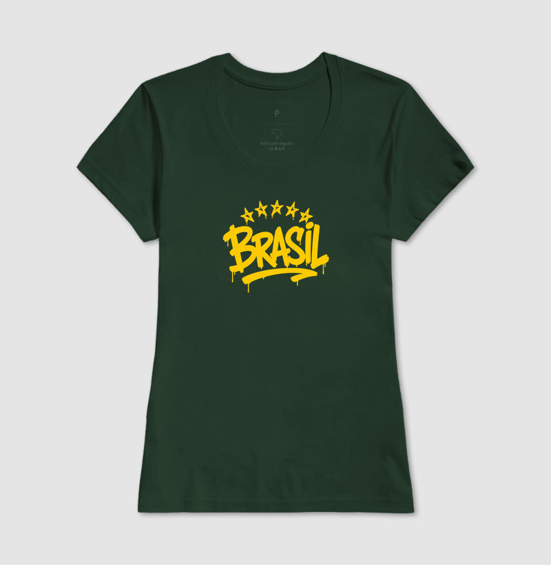 Camiseta - Brasil grafite