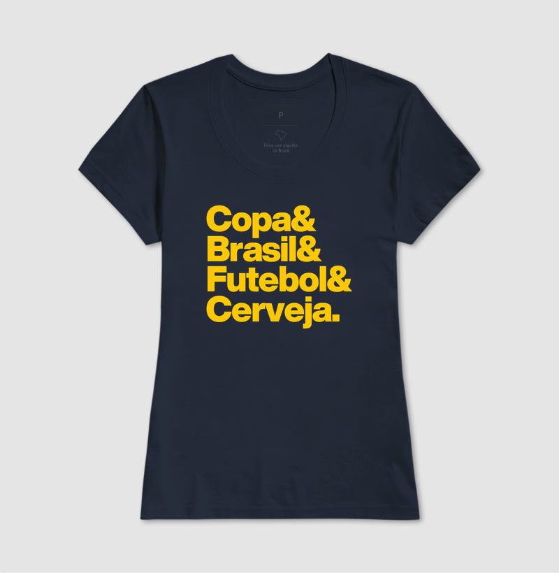 Camiseta - Copa Brasil Futebol Cerveja