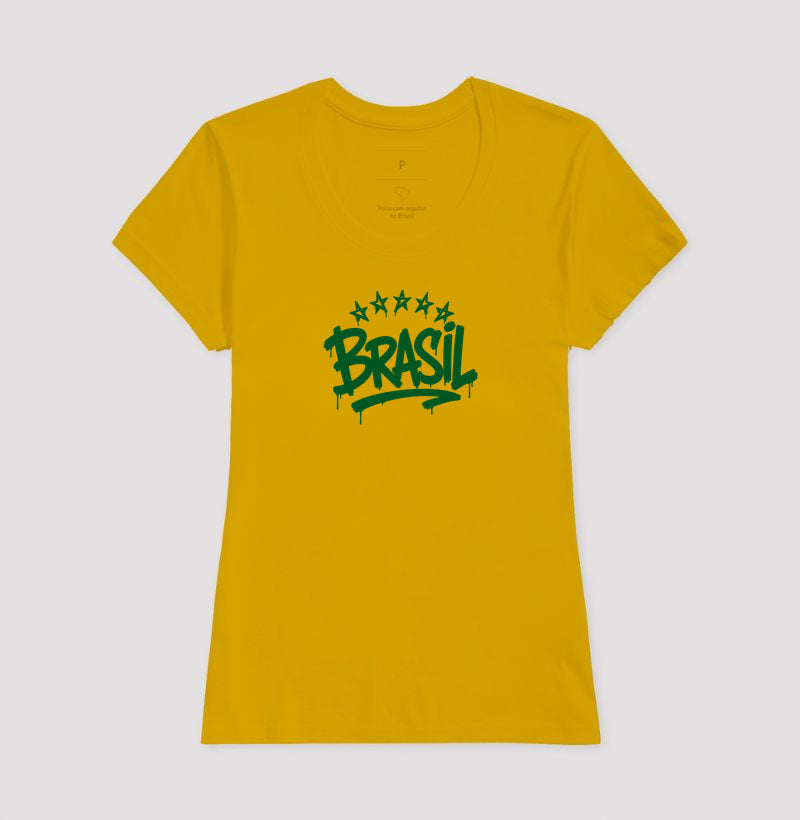 Camiseta - Brasil grafite
